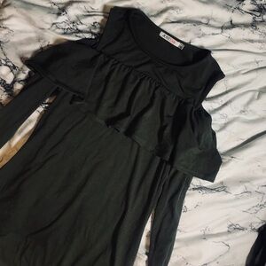 Just Fab Off the Shoulder Green Top